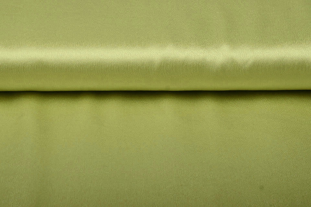 Crêpe Satijn Licht Mosgroen