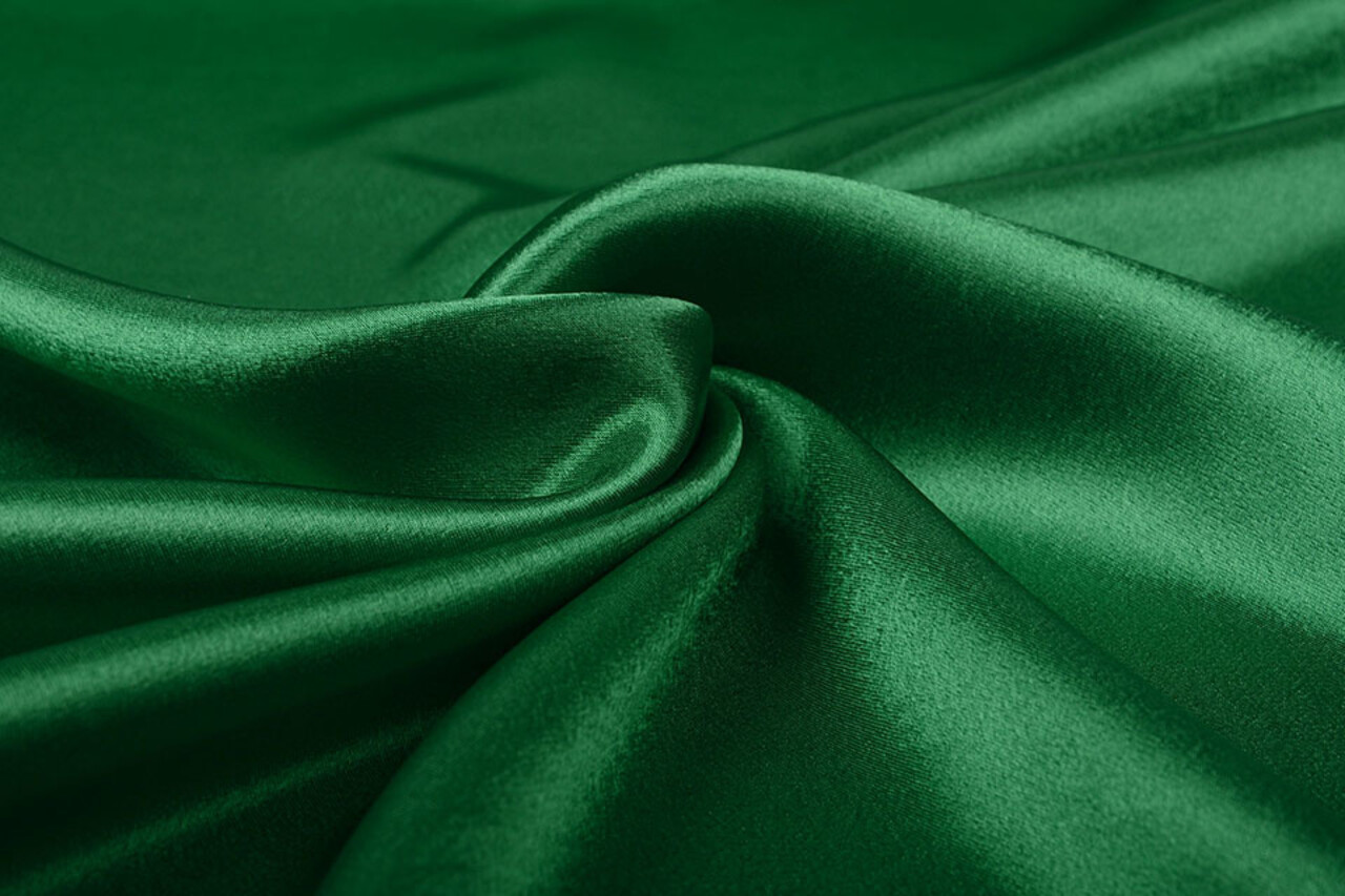 Crepé Satén Verde Crepé Satén Verde