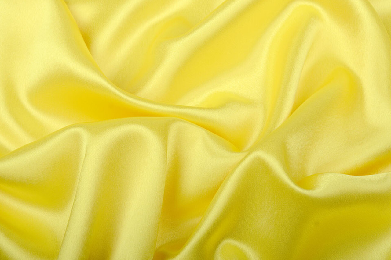 Crêpe Satin Zitronengelb