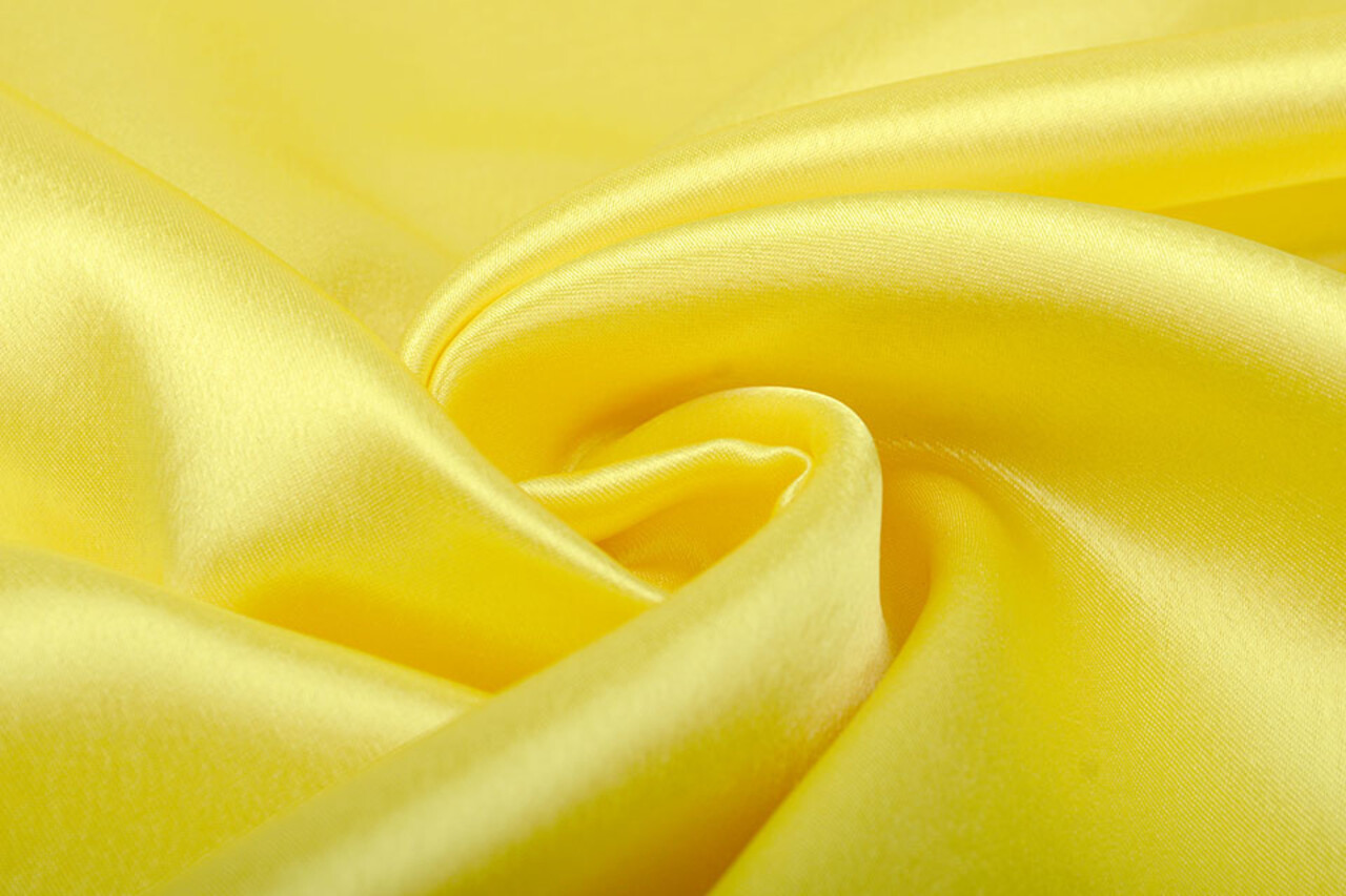 Satin Crêpe Jaune Citron Satin Crêpe Jaune Citron