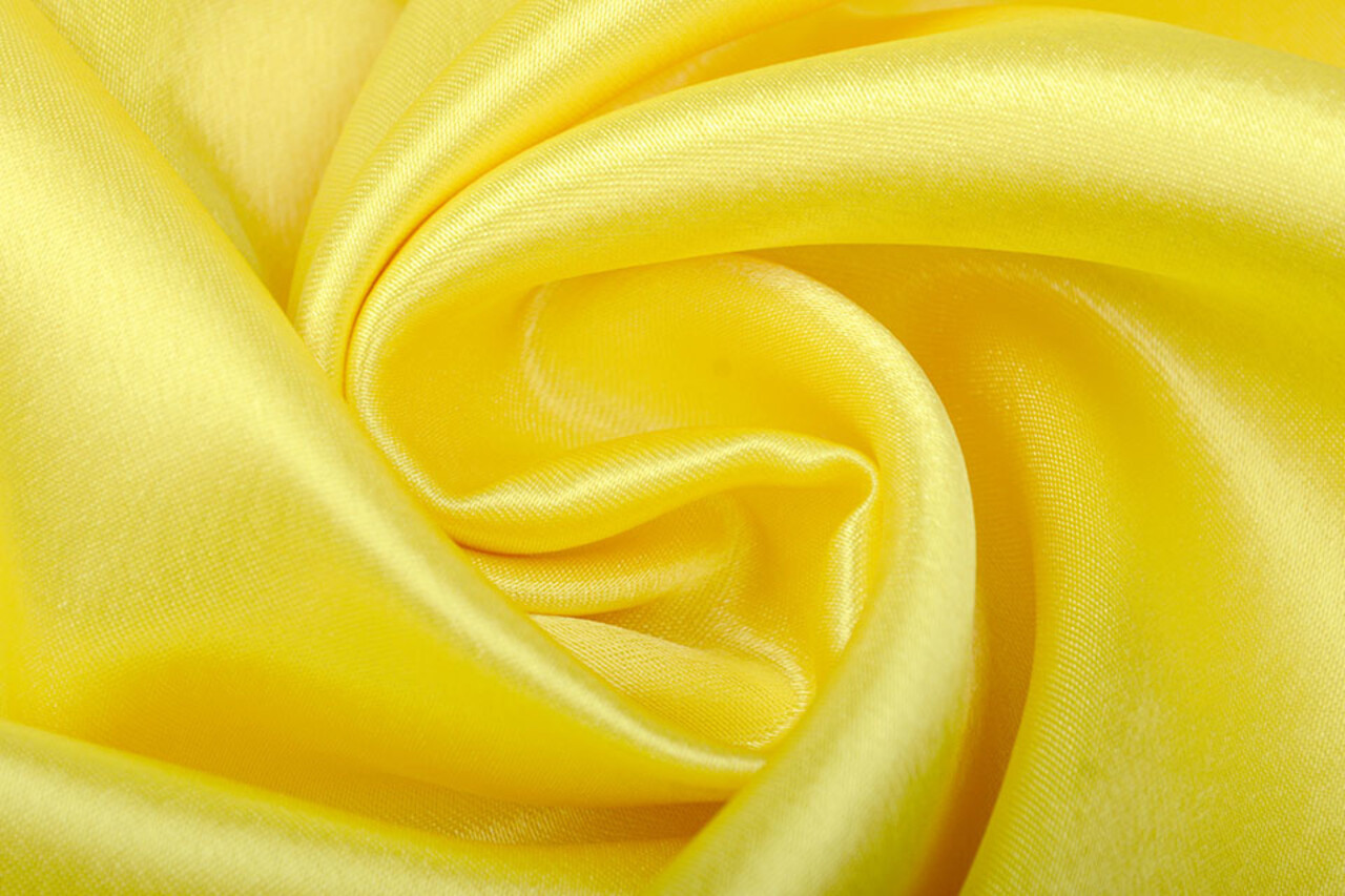 Crêpe Satin Zitronengelb