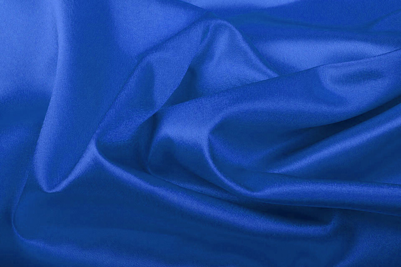 Crêpe Satijn Kobaltblauw Crêpe Satijn Kobaltblauw