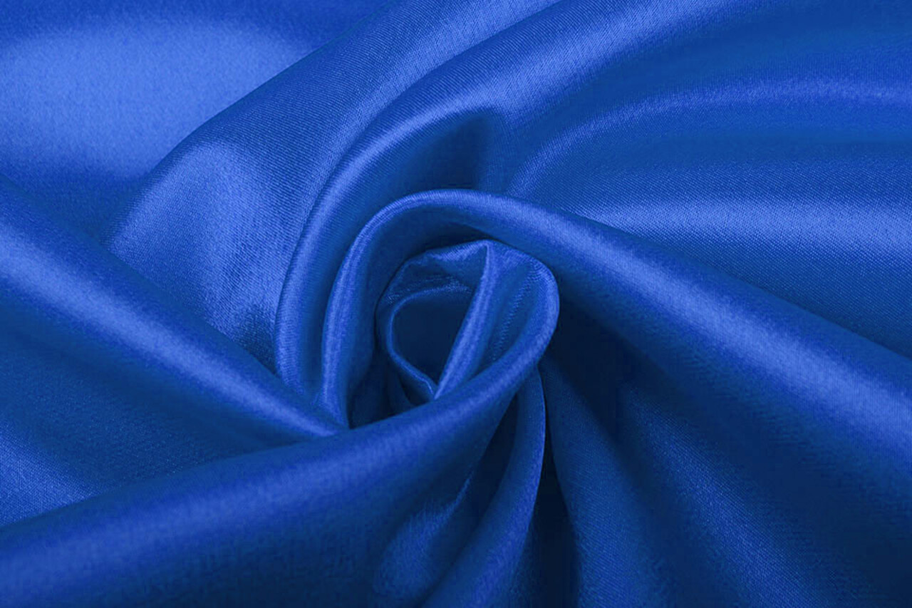 Crêpe Satin Kobaltblau