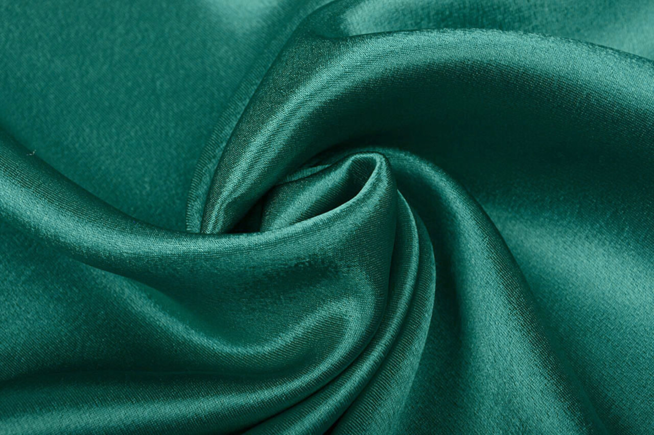 Crepé Satén Verde Mar Crepé Satén Verde Mar