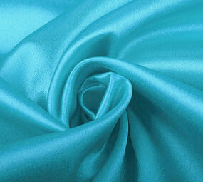 Satin Crêpe Clair Aqua