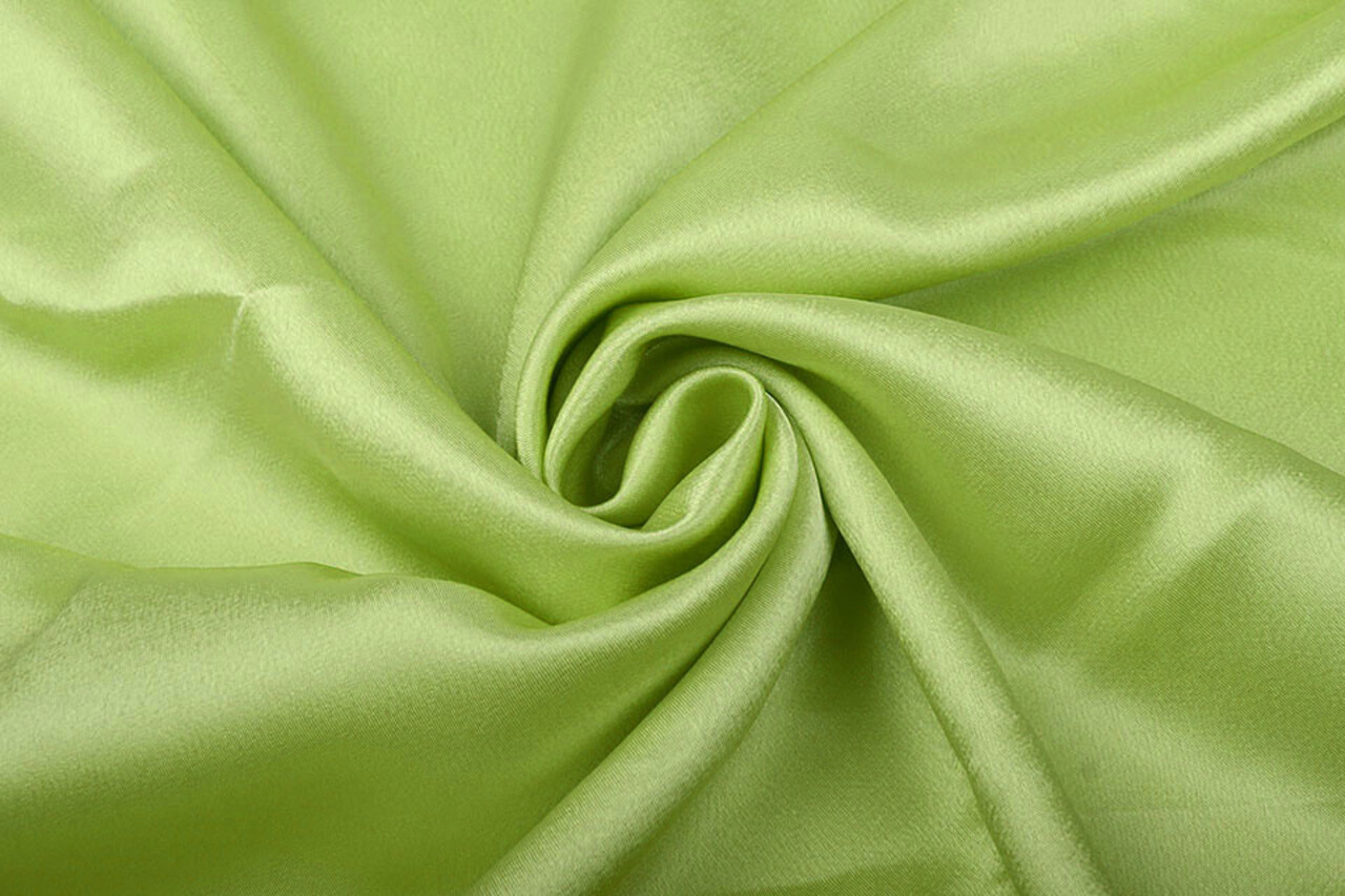 Satin Crêpe Citron Vert Satin Crêpe Citron Vert