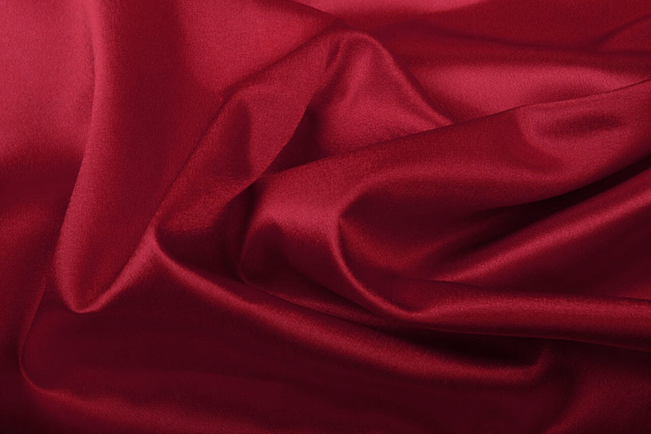 Crêpe Satin Light wine red