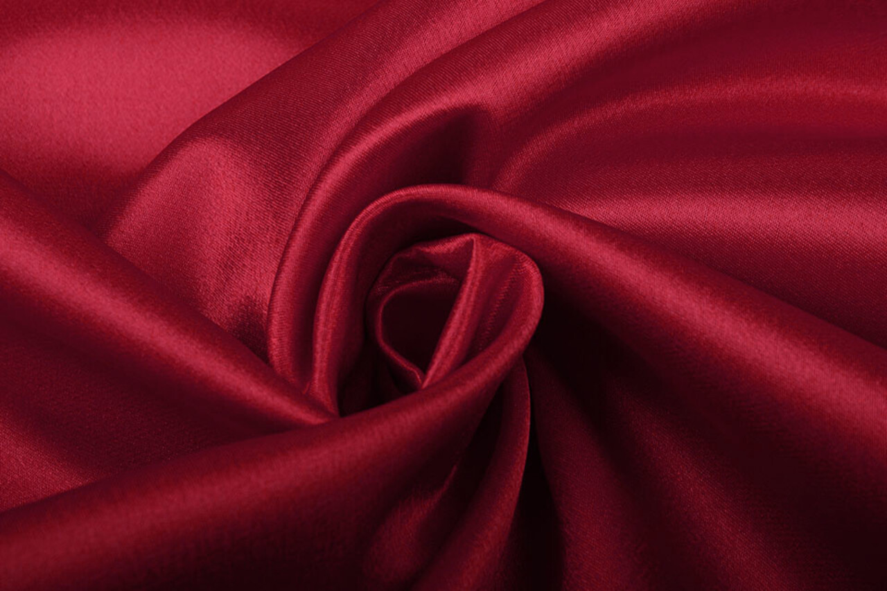 Crêpe Satin Light wine red
