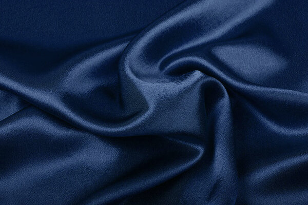 Crêpe Satin Politie Blau