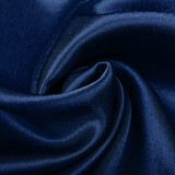 Satin Crêpe Police Bleu