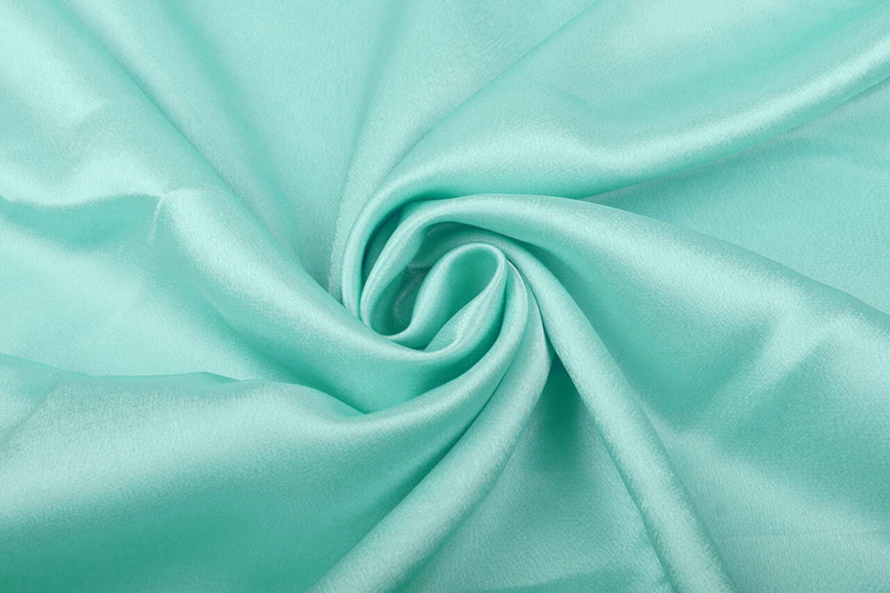 Crêpe Satin Mint Grün