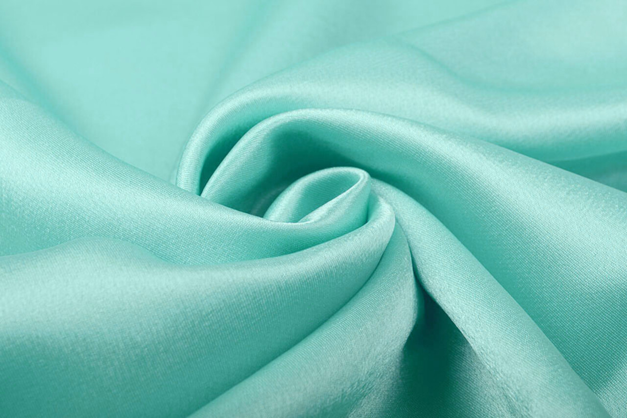 Satin Crêpe Vert Menthe