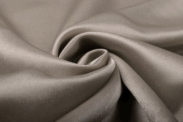 Satin Crêpe Taupe Satin Crêpe Taupe