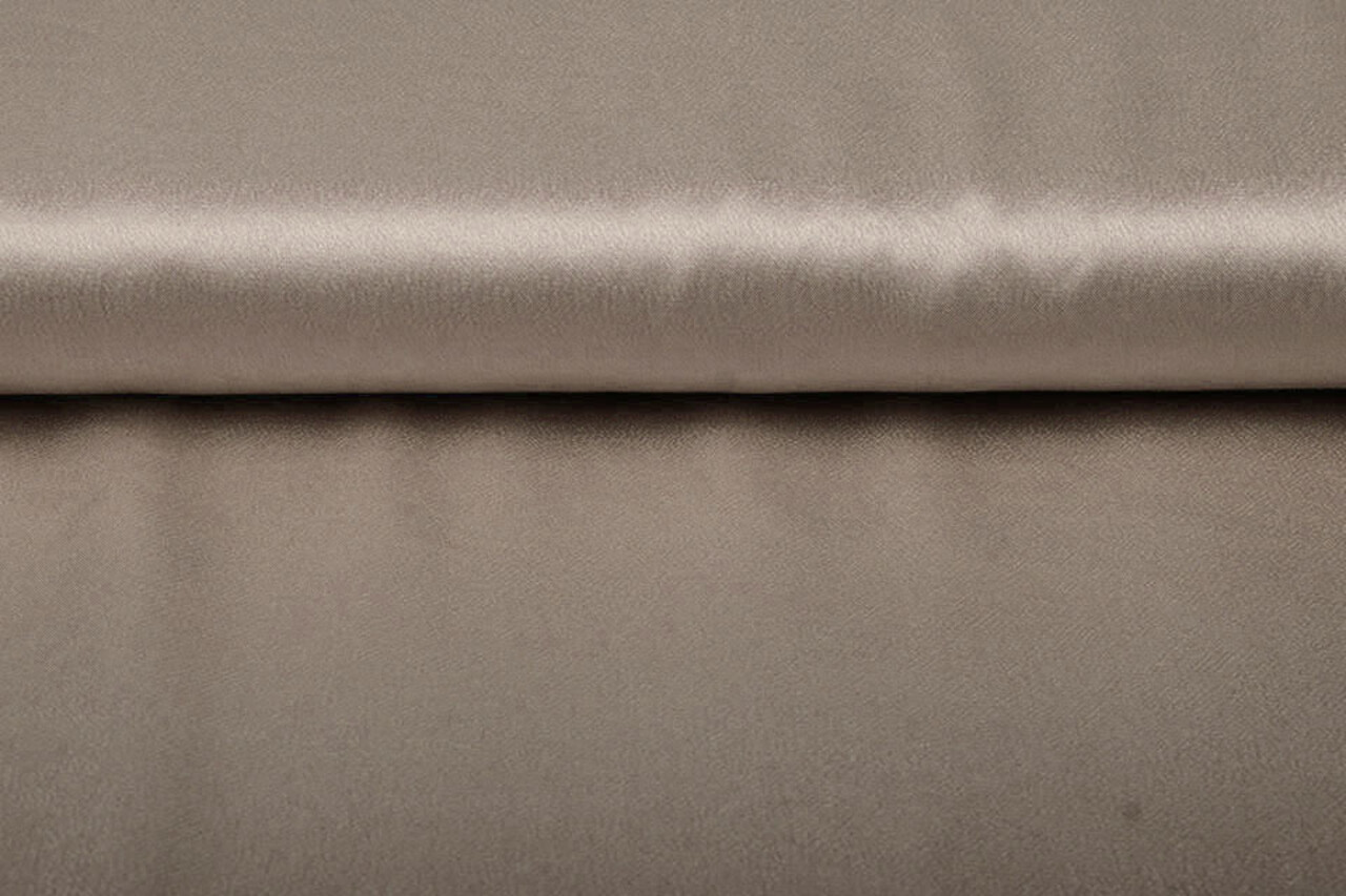 Satin Crêpe Taupe Satin Crêpe Taupe