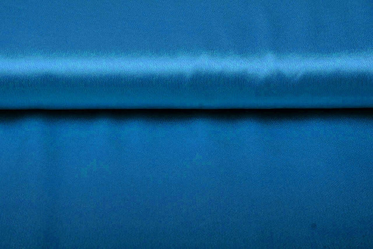 Crêpe Satin Petrol blauw