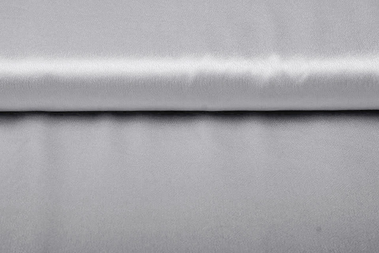 Satin Crêpe Argent Satin Crêpe Argent