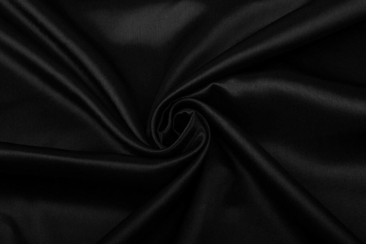 Crêpe Satin Schwarz Crêpe Satin Schwarz