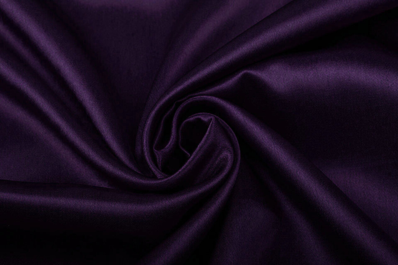 Satin Crêpe Foncé Violet Satin Crêpe Foncé Violet