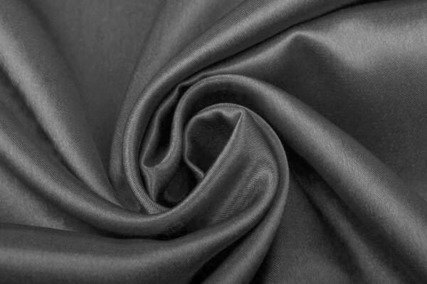 Satin Crêpe Gris Foncé