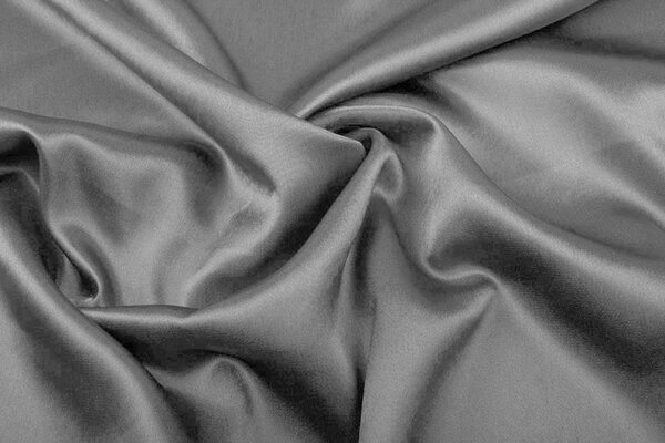 Satin Crêpe Gris Clair