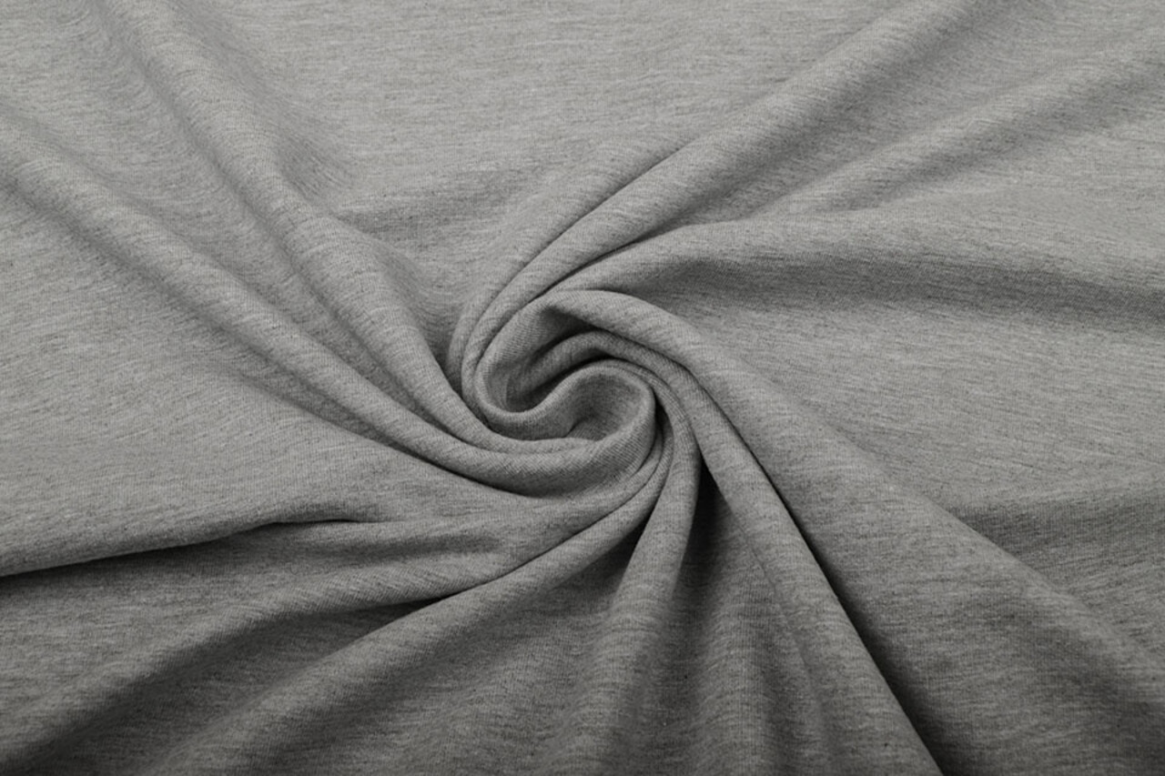 Oeko-Tex® French Terry Grigio Chiaro Mélange Oeko-Tex® French Terry Grigio Chiaro Mélange