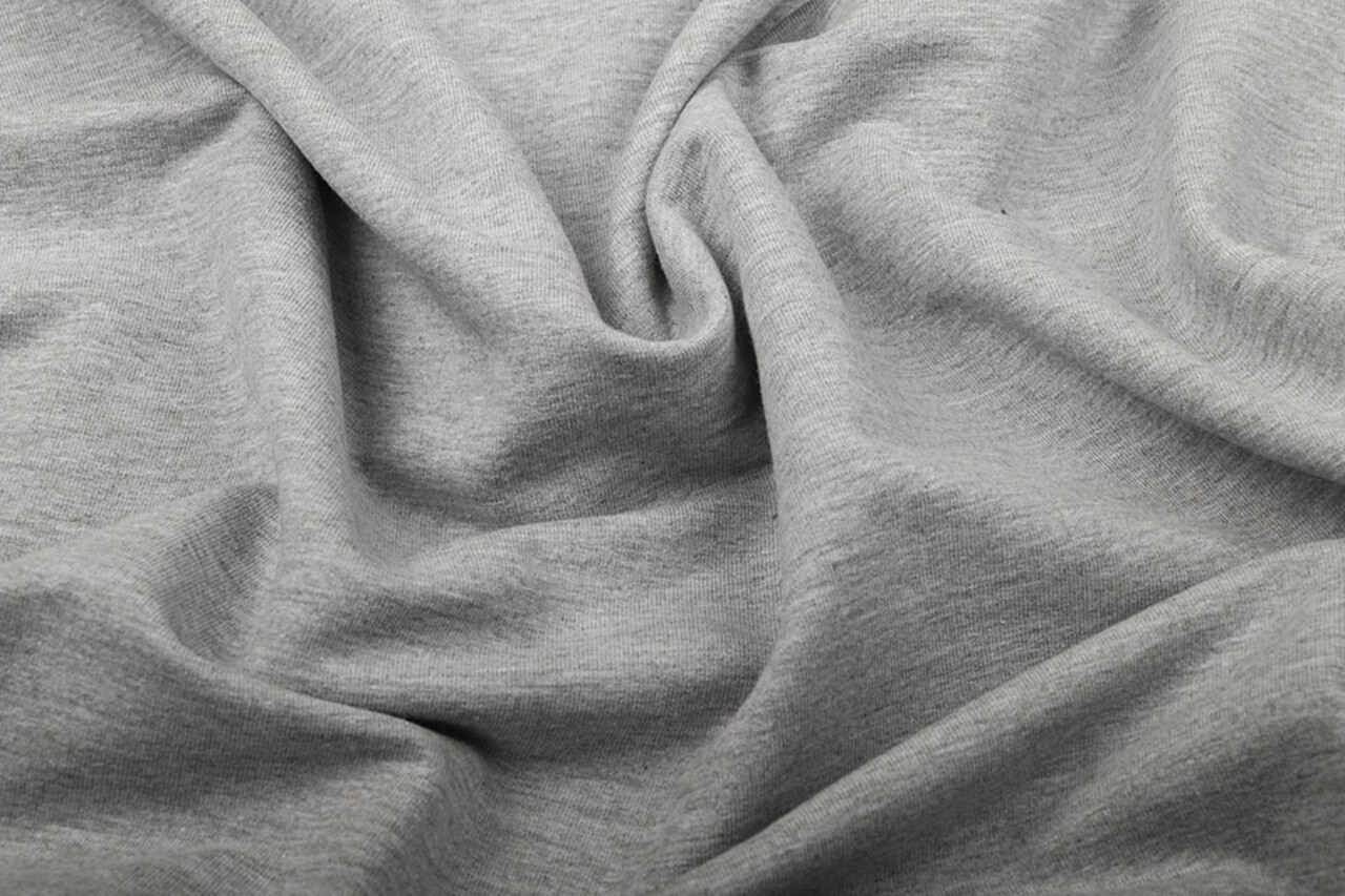 Oeko-Tex®  French Terry Hellgrau Meliert