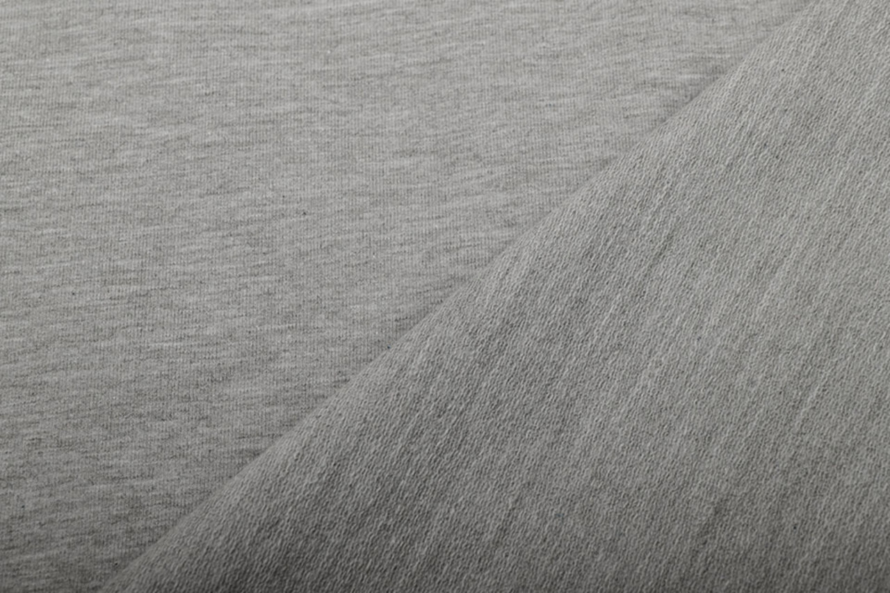 Oeko-Tex®  French Terry Hellgrau Meliert