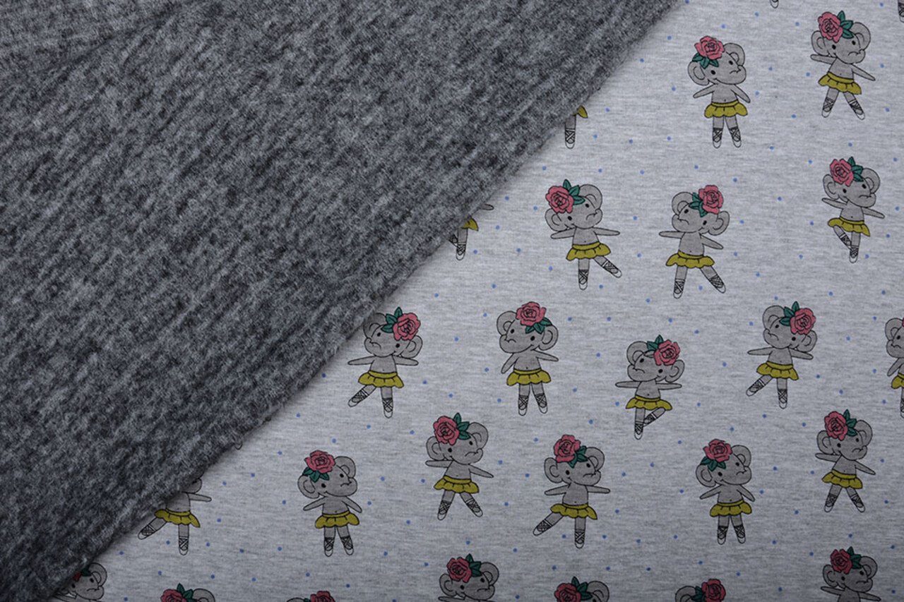 Jogging Alpenfleece Elephant Grey Melange Jogging Alpenfleece Elephant Grey Melange