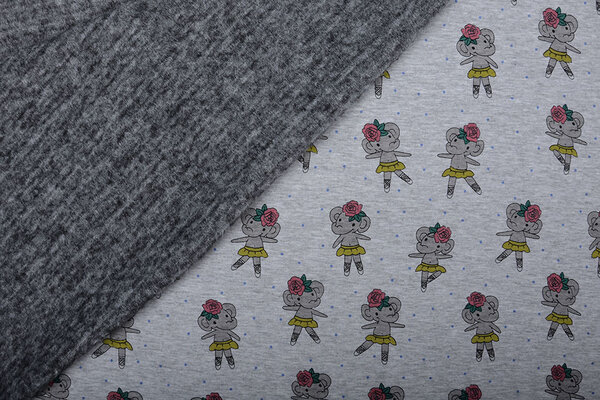 Jogging Alpenfleece Olifant Grijs Melange Jogging Alpenfleece Olifant Grijs Melange