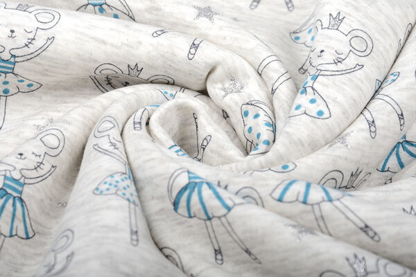 Jogging Alpenfleece Mouse Ballerina Glitter Creme Melange Jogging Alpenfleece Mouse Ballerina Glitter Creme Melange