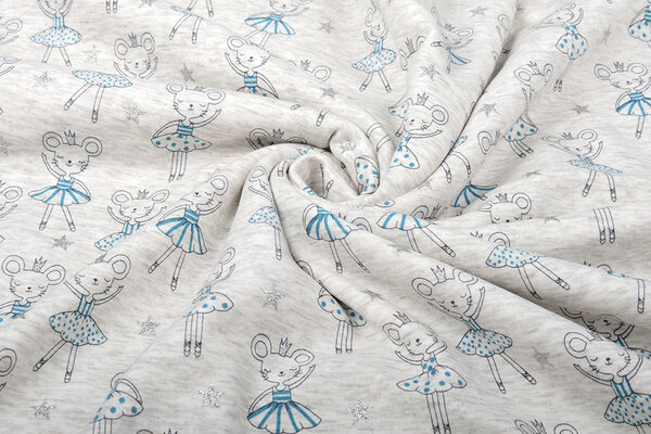 Jogging Alpenfleece Mouse Ballerina Glitter Creme Melange Jogging Alpenfleece Mouse Ballerina Glitter Creme Melange