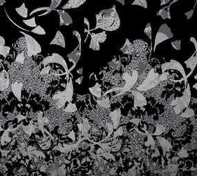 Panel Digital de Jersey de Viscosa Wavuka Gris Panel Digital de Jersey de Viscosa Wavuka Gris