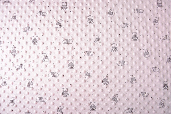 Bär Minky-Fleece Puderrosa