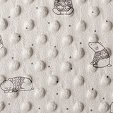 Bear Minky Fleece Beige Bear Minky Fleece Beige