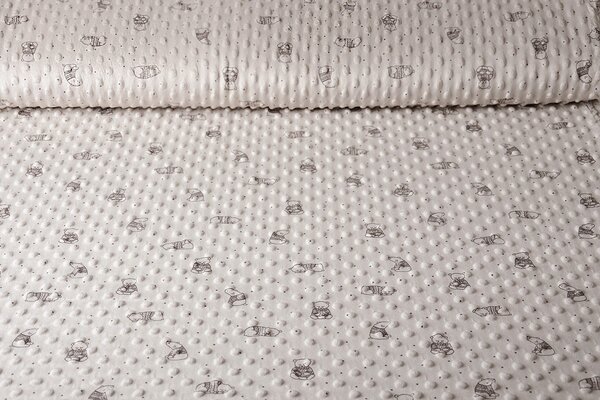 Beer Minky Fleece Beige