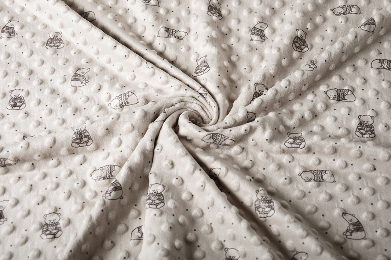 Bär Minky-Fleece Beige