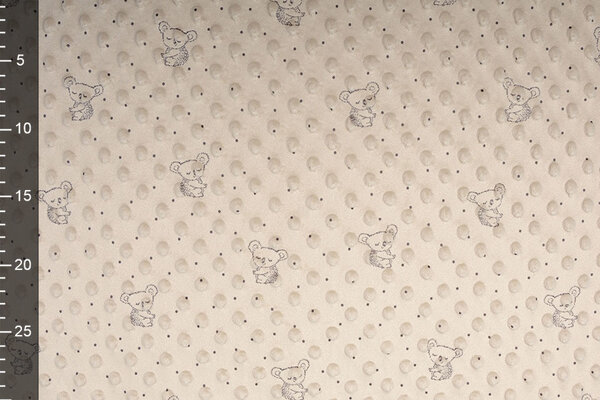 Koala Minky Fleece Beige Koala Minky Fleece Beige