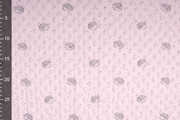 Igel Minky-Fleece Puderrosa Igel Minky-Fleece Puderrosa