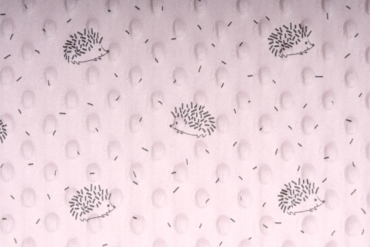 Egel Minky Fleece Poeder Roze Egel Minky Fleece Poeder Roze