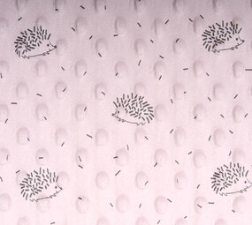Igel Minky-Fleece Puderrosa Igel Minky-Fleece Puderrosa