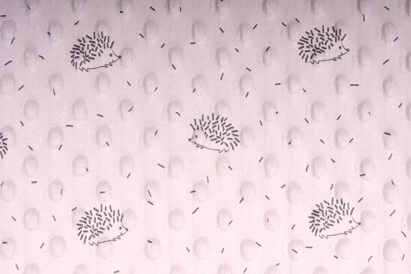 Igel Minky-Fleece Puderrosa Igel Minky-Fleece Puderrosa