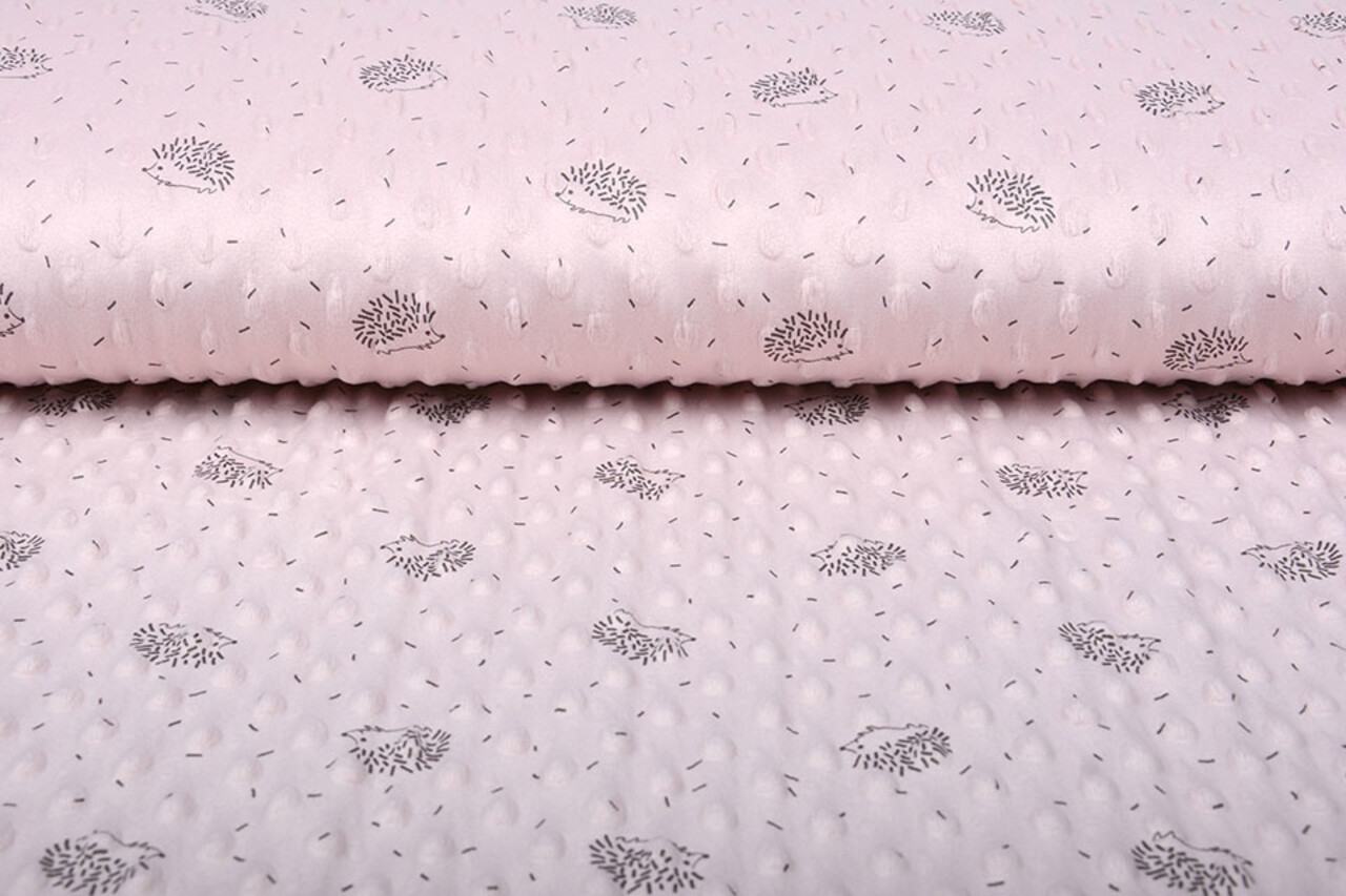 Egel Minky Fleece Poeder Roze Egel Minky Fleece Poeder Roze