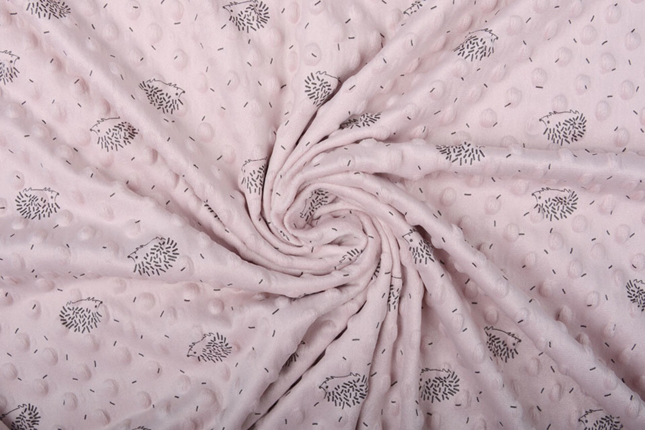 Igel Minky-Fleece Puderrosa Igel Minky-Fleece Puderrosa