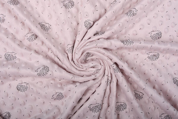 Egel Minky Fleece Poeder Roze Egel Minky Fleece Poeder Roze