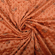 Hedgehog Minky Fleece Orange Brique