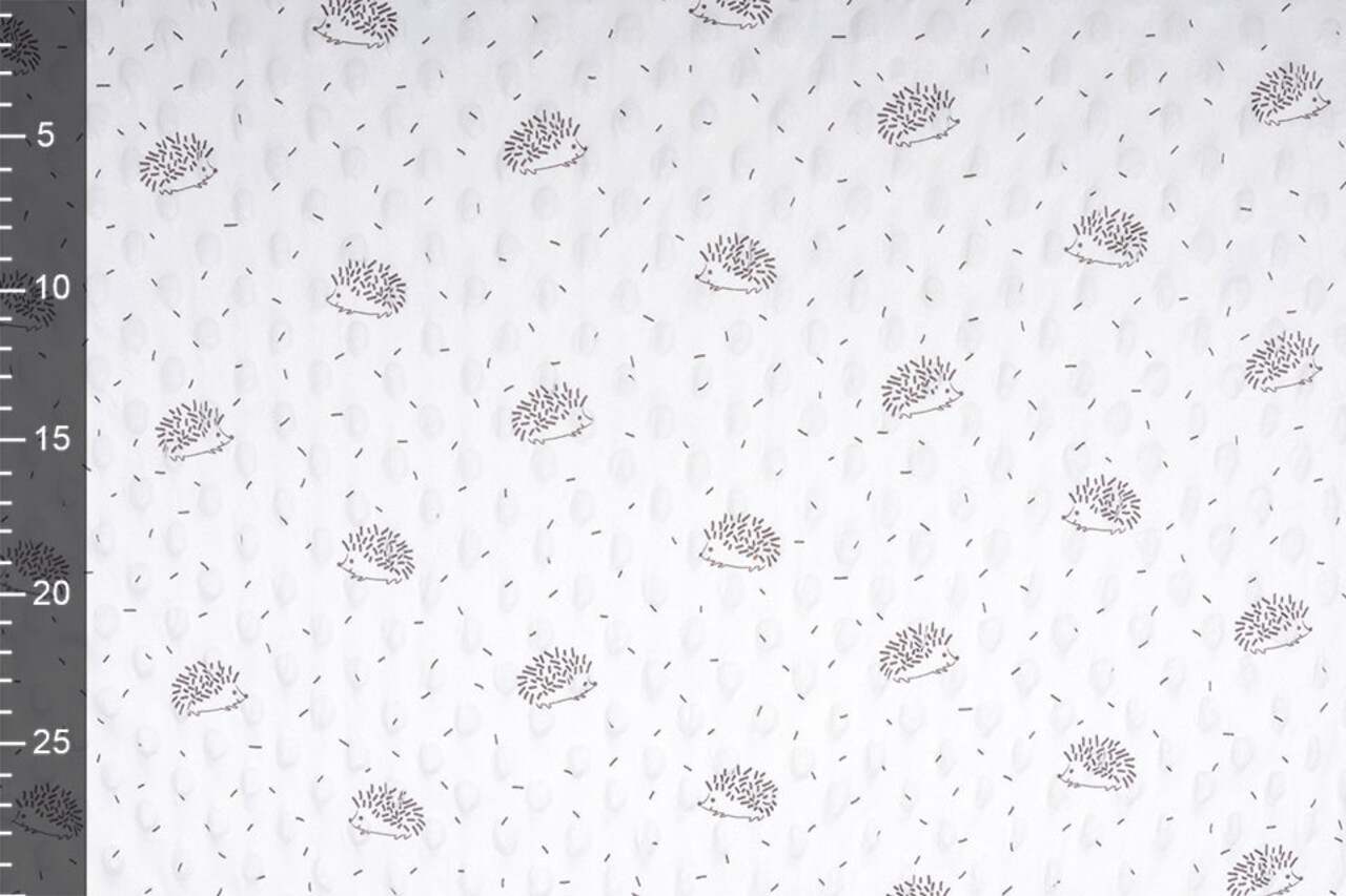 Hedgehog Minky Fleece Creme Hedgehog Minky Fleece Creme