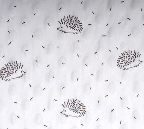 Hedgehog Minky Fleece Creme Hedgehog Minky Fleece Creme