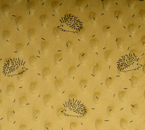 Igel Minky-Fleece Ocker Igel Minky-Fleece Ocker