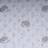 Hedgehog Minky Fleece Silver Hedgehog Minky Fleece Silver