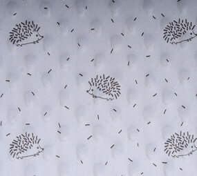 Igel Minky-Fleece Silber Igel Minky-Fleece Silber